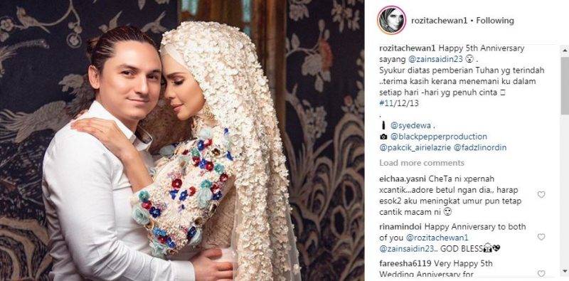 "Happy 5th Anniversary Sayang" Sweet Ucapan Che Ta Kepada 