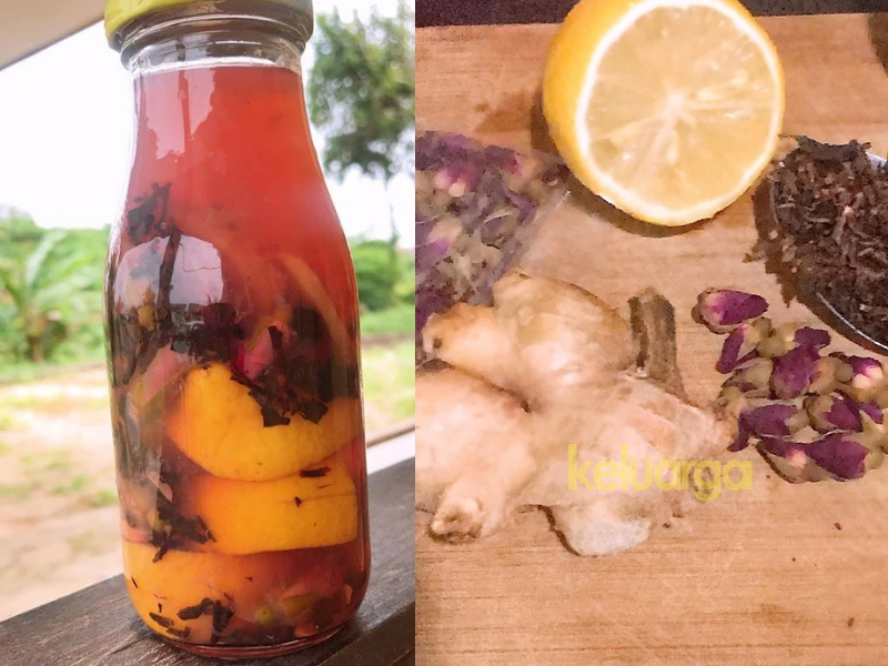 Begini Cara Nak Buat Minuman Detoks Guna Teh Herba 